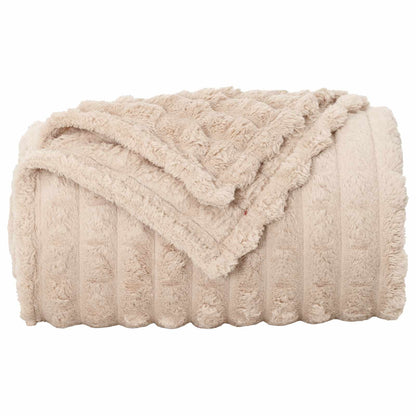 Coperte da Pile 6 pcs Beige 150 x 130 cm Panno