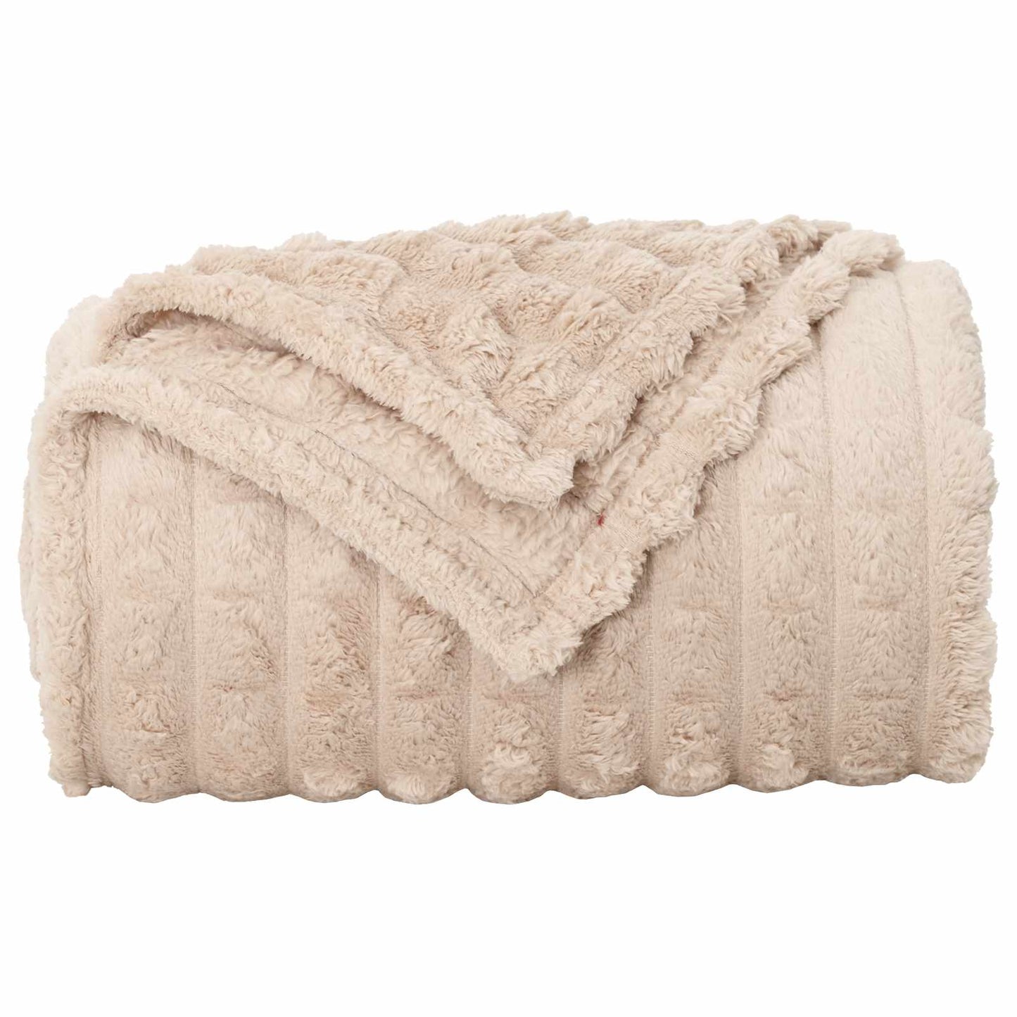 Coperte da Pile 6 pcs Beige 270 x 240 cm Panno
