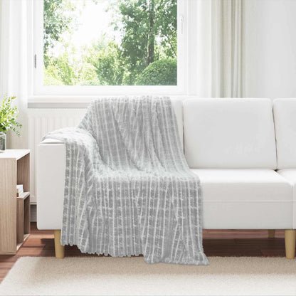 Coperte da Pile 6 pcs Grigio 150 x 130 cm Panno