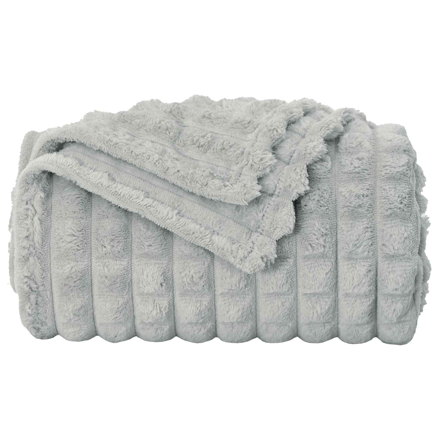 Coperte da Pile 6 pcs Grigio 240 x 220 cm Panno