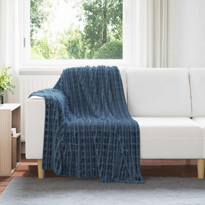 Coperte da Pile 6 pcs Blu navy 150 x 130 cm Panno