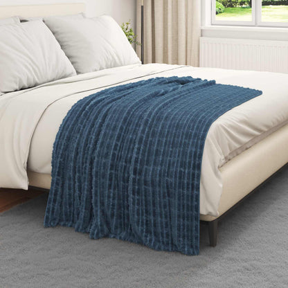 Coperte da Pile 6 pcs Blu navy 150 x 130 cm Panno