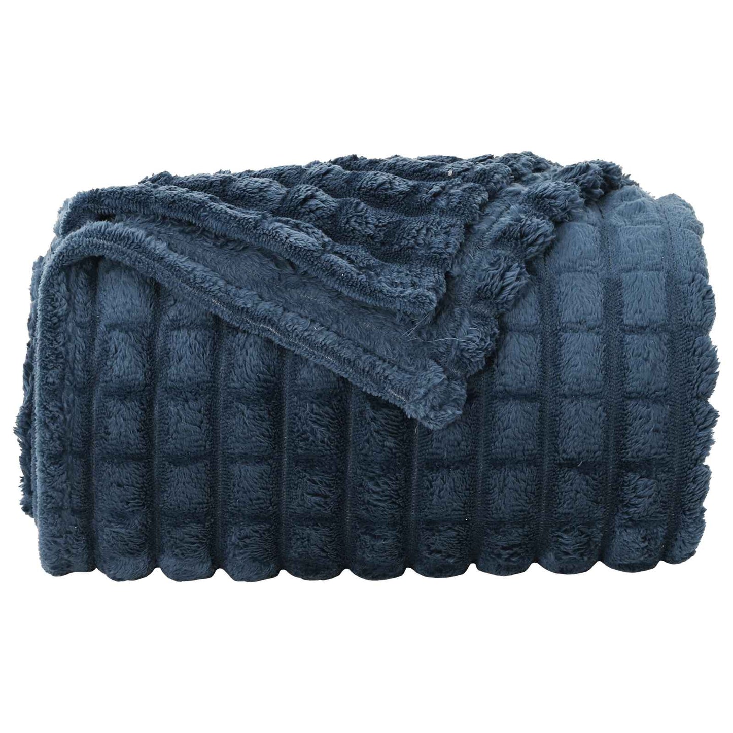Coperte da Pile 6 pcs Blu navy 240 x 220 cm Panno