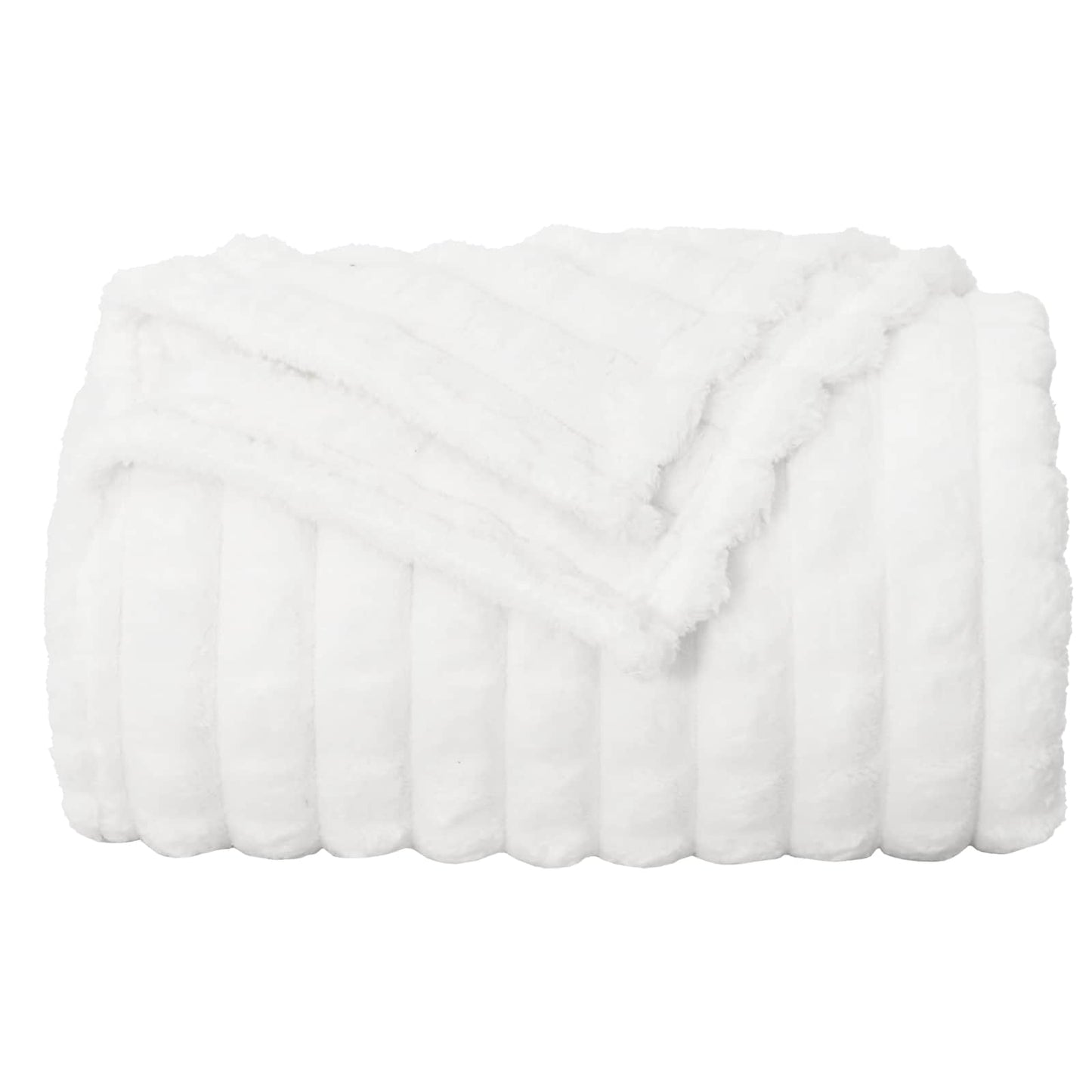 Coperte da Pile 6 pcs Bianco 150 x 130 cm Panno