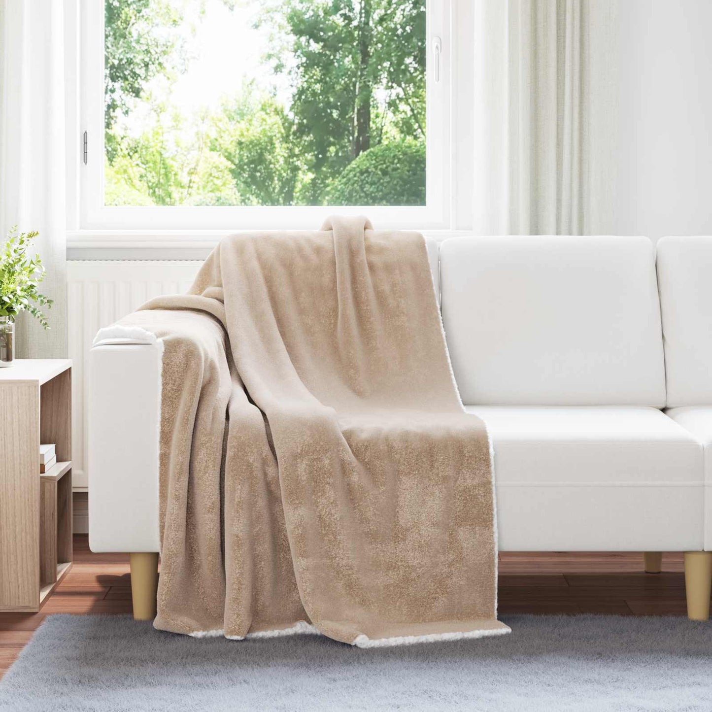 Coperta Cammello 130 x 150 cm Panno