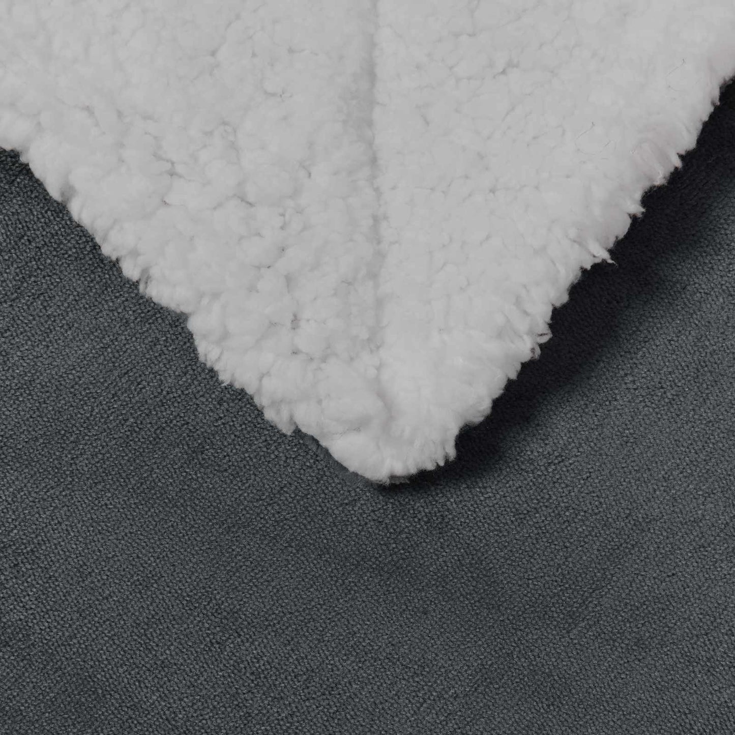Coperta Grigio scuro 220 x 240 cm Panno