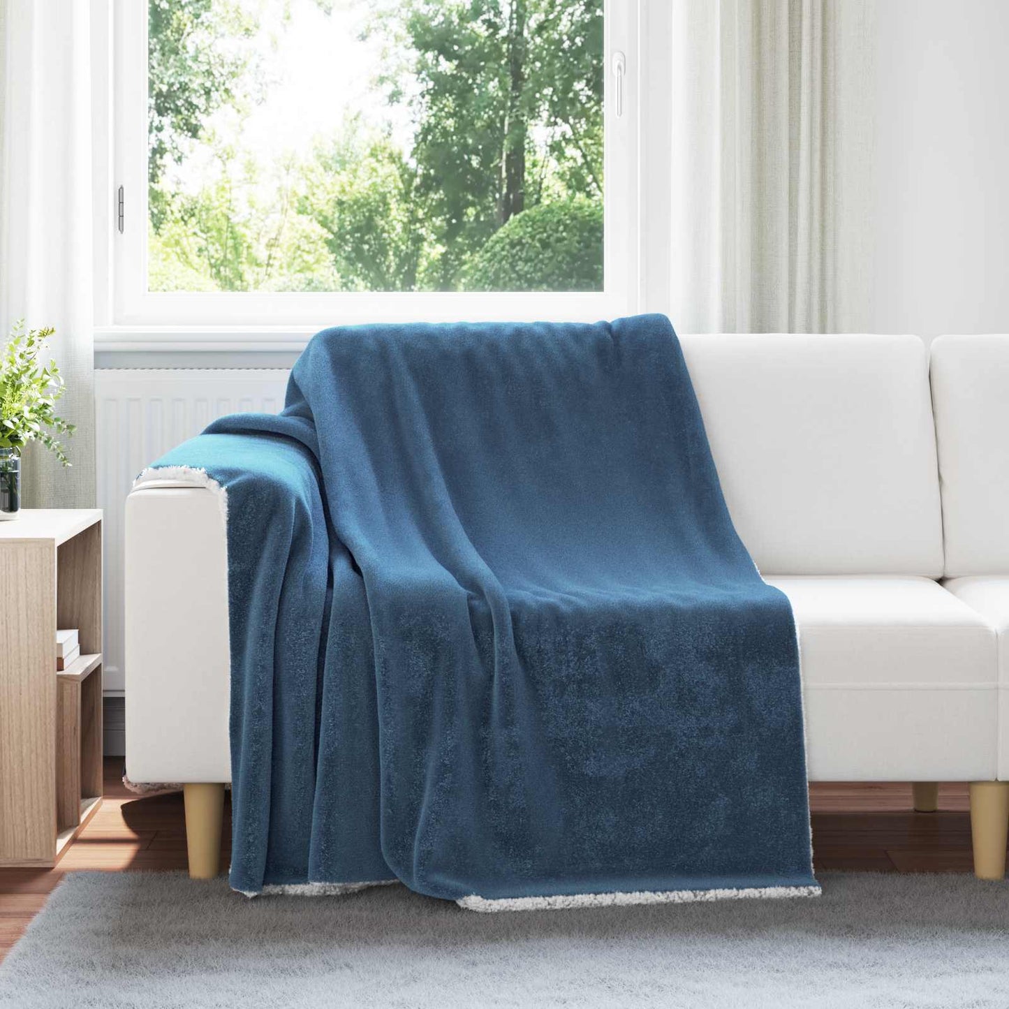 Coperta Blu navy 150 x 200 cm Panno