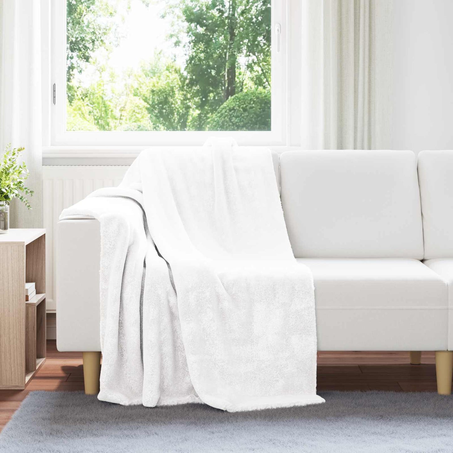 Coperta Bianco 130 x 150 cm Panno