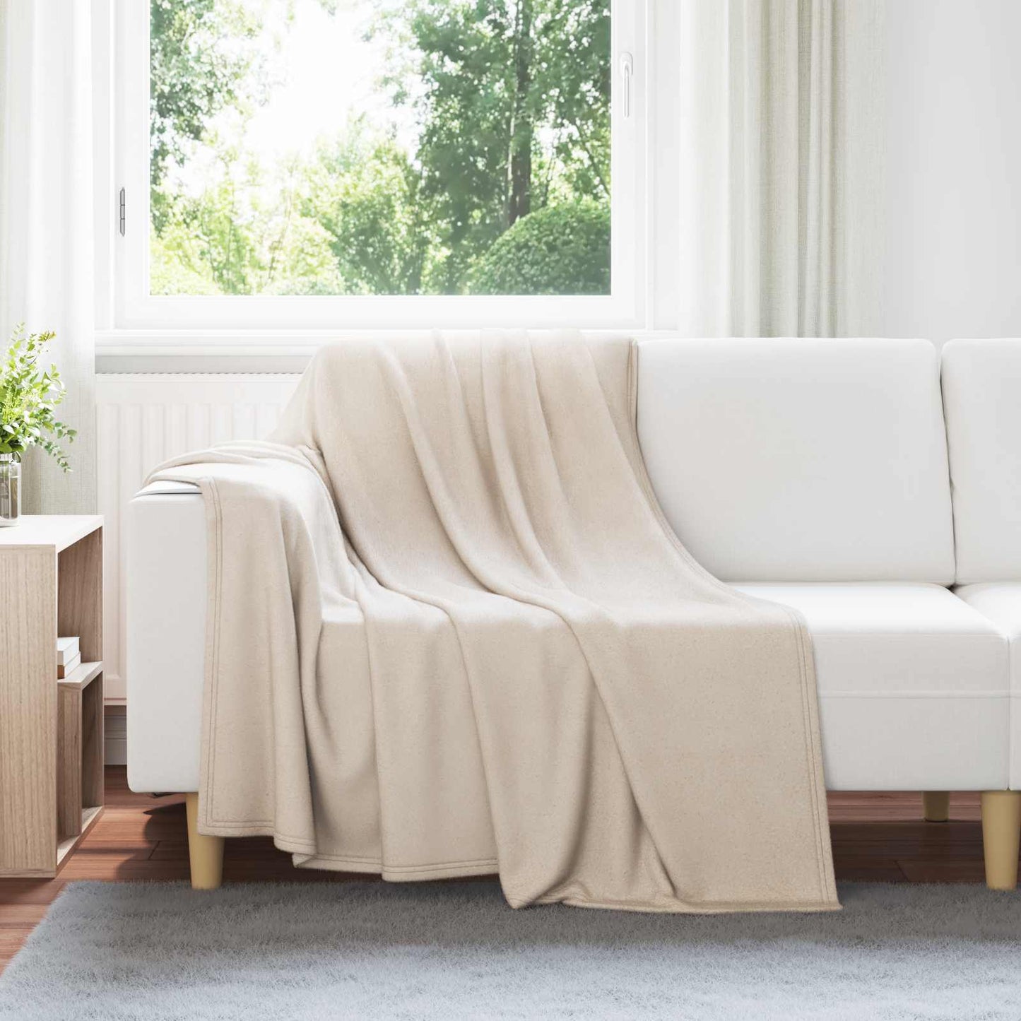 Coperta Beige 200 x 150 cm Panno