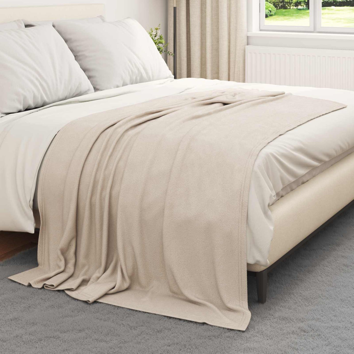 Coperta Beige 200 x 150 cm Panno