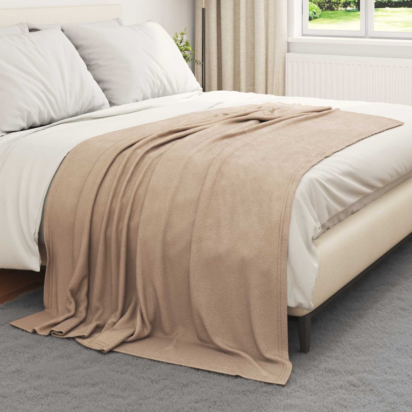 Coperta Cammello 200 x 150 cm Panno