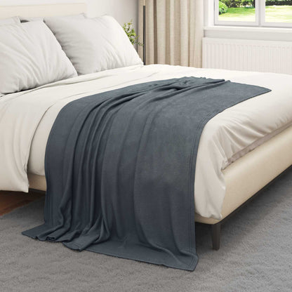 Coperta Grigio scuro 170 x 130 cm Panno