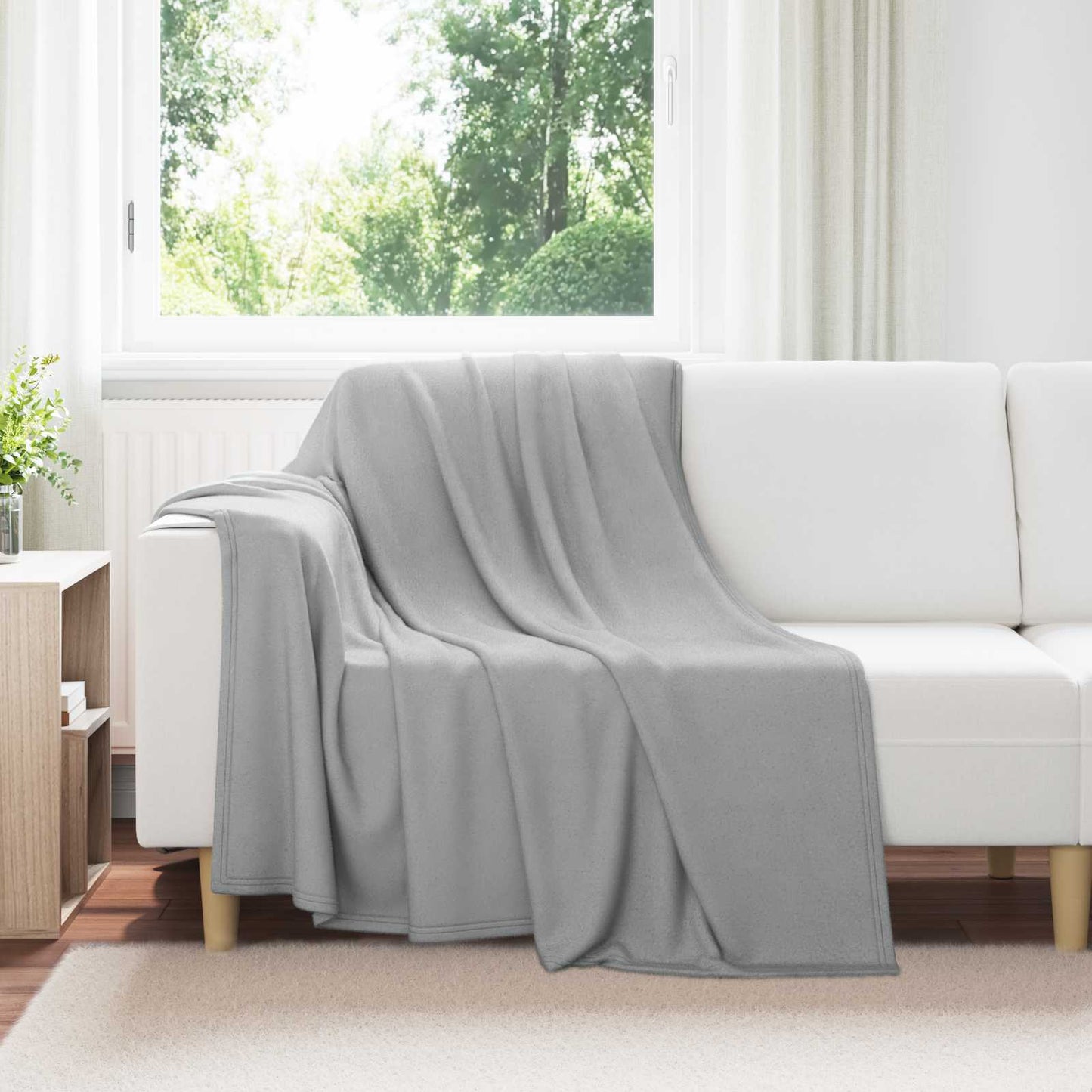Coperta Grigio 200 x 150 cm Panno