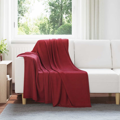 Coperta Rosso Bordeaux 170 x 130 cm Panno