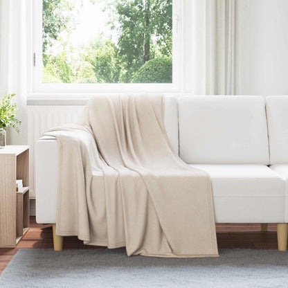 Coperte da Pile 6 pcs Beige 170 x 130 cm Panno
