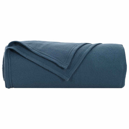 Coperte da Pile 6 pcs Blu navy 170 x 130 cm Panno
