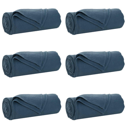 Coperte da Pile 6 pcs Blu navy 240 x 220 cm Panno