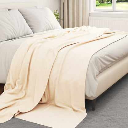 Coperte da Pile 6 pcs Crema 240 x 220 cm Panno