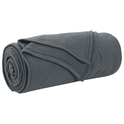 Coperte da Pile 24 pcs Grigio scuro 270 x 240 cm Panno