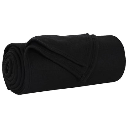 Coperte da Pile 24 pcs Nero 200 x 150 cm Panno
