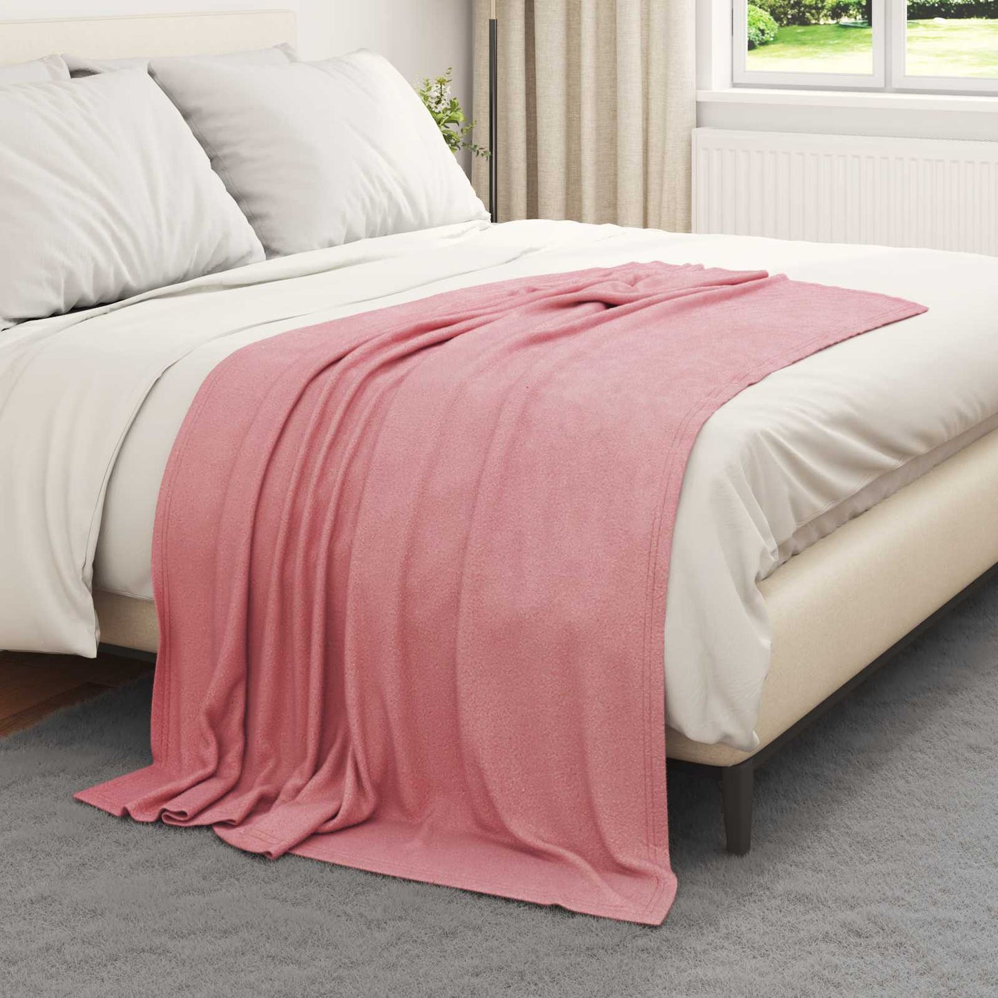Coperte da Pile 24 pcs Rosa 170 x 130 cm Panno