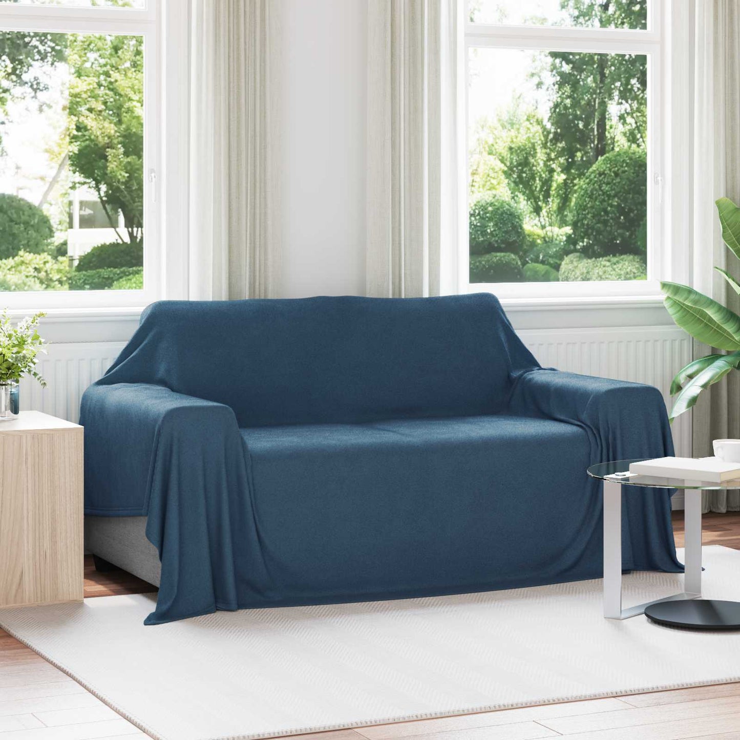 Coperta Blu navy 280 x 210 cm Panno