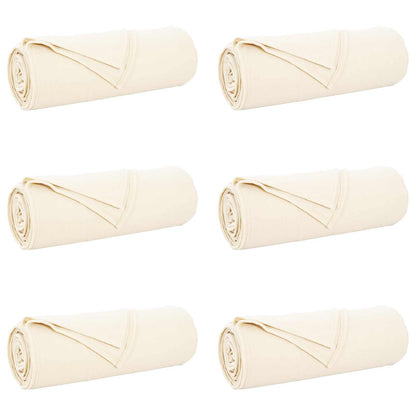 Coperte da Pile 6 pcs Crema 280 x 210 cm Panno