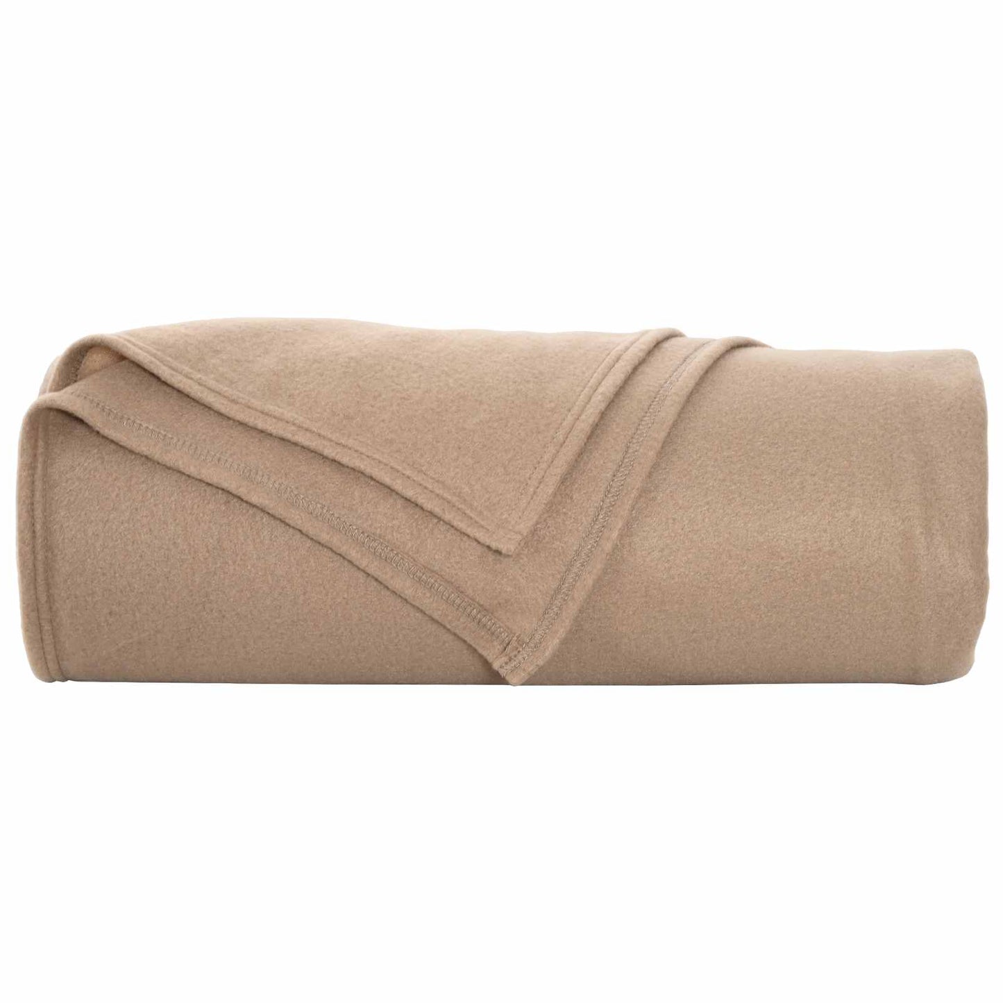 Coperte da Pile 6 pcs Cammello 280 x 210 cm Panno