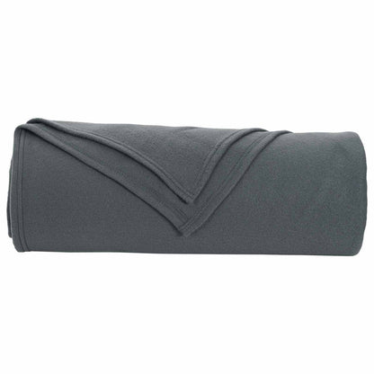 Coperte da Pile 6 pcs Grigio scuro 210 x 140 cm Panno