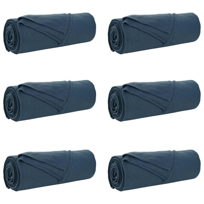 Coperte da Pile 6 pcs Blu navy 350 x 270 cm Panno