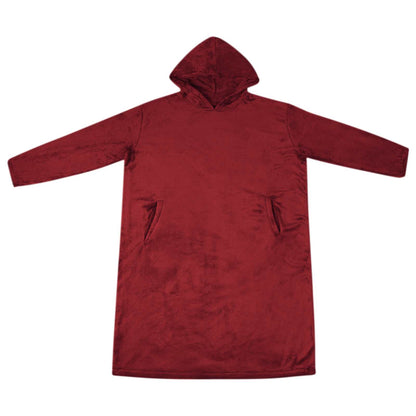 Felpa coperta Rosso Bordeaux m Flanella