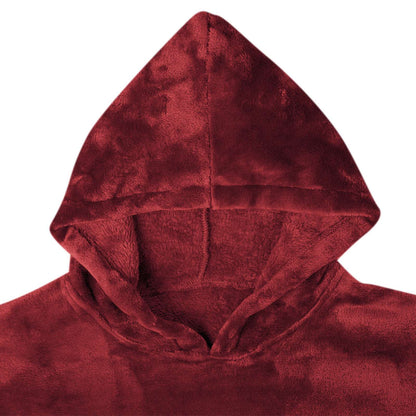 Felpa coperta Rosso Bordeaux l Flanella