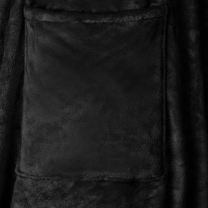 Felpa coperta Nero F Flanella