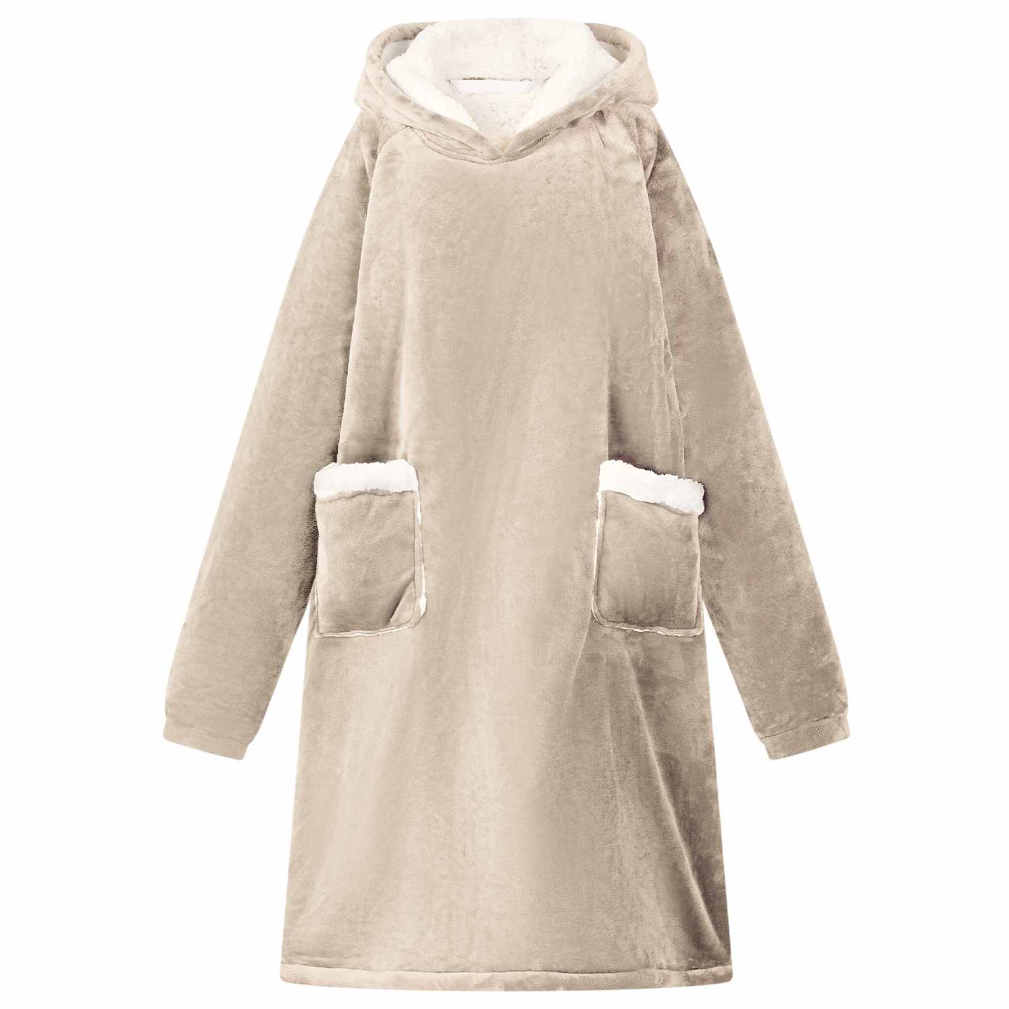 Felpa coperta Beige L Pile e Flanella