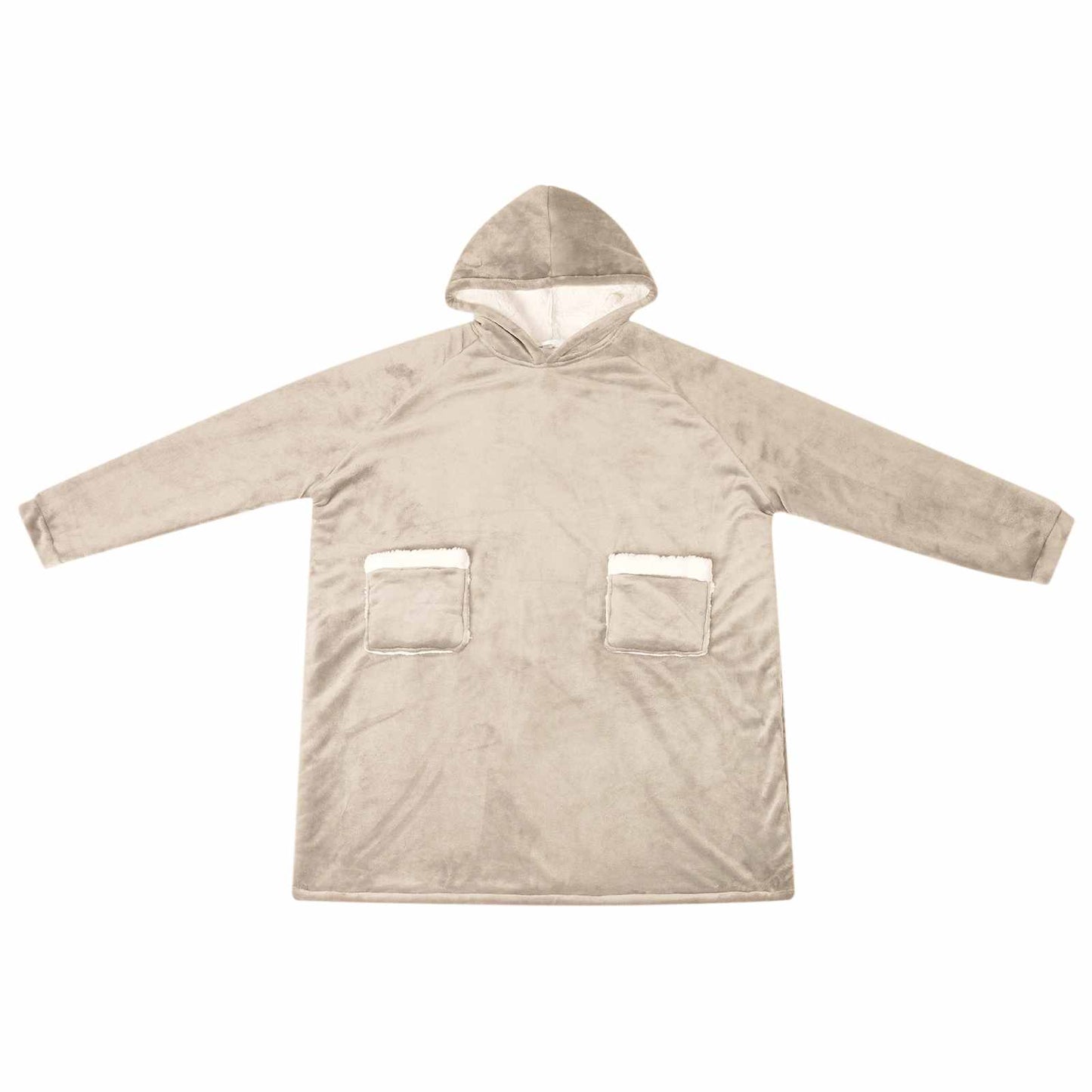 Felpa coperta Beige L Pile e Flanella