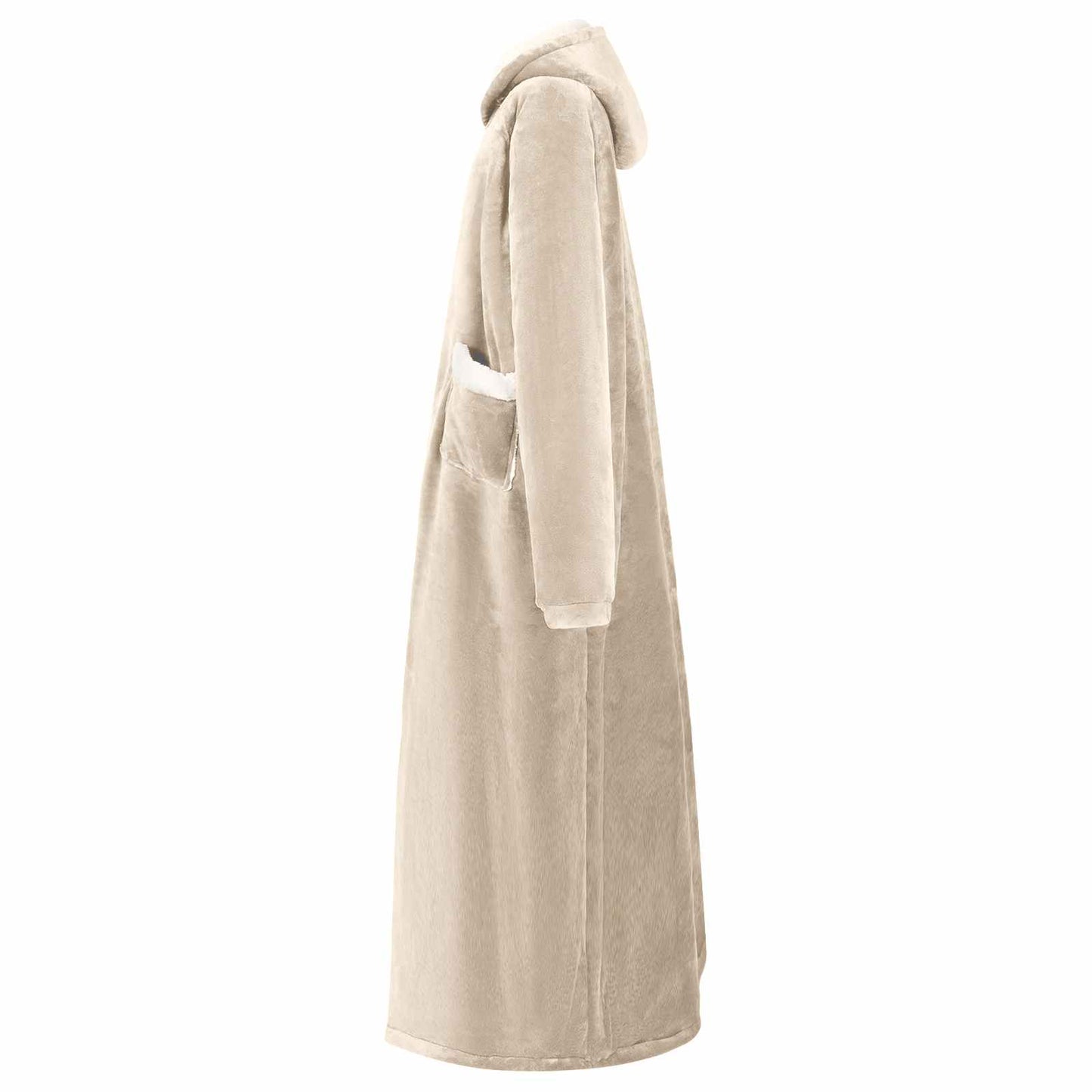Felpa coperta Beige M Pile e Flanella