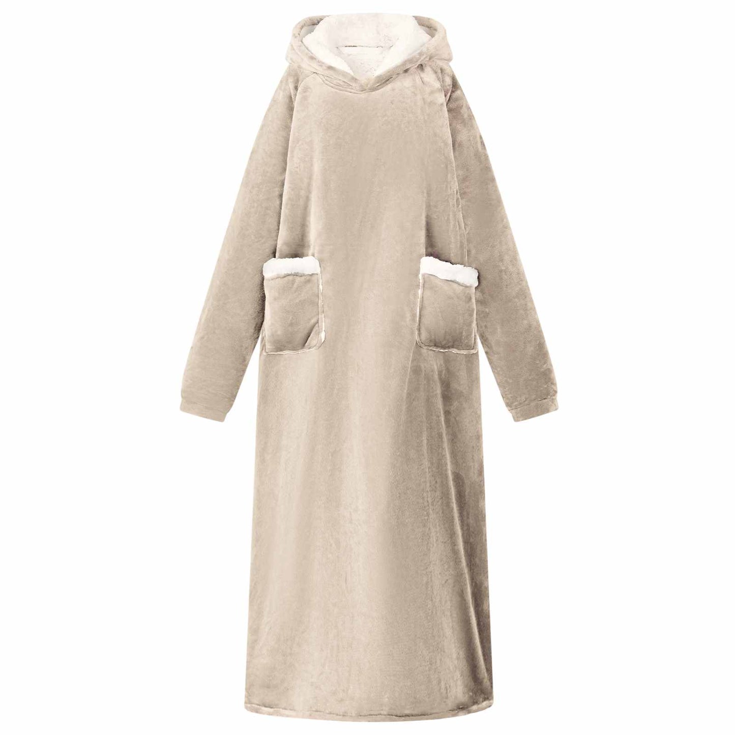 Felpa coperta Beige L Pile e Flanella