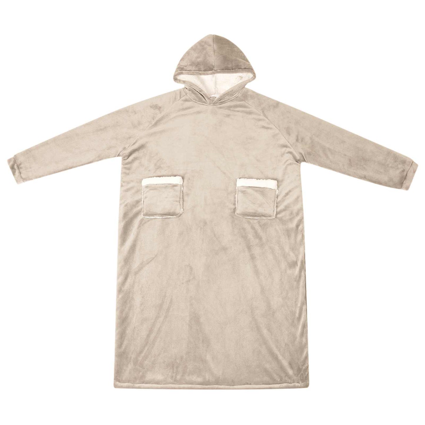 Felpa coperta Beige L Pile e Flanella