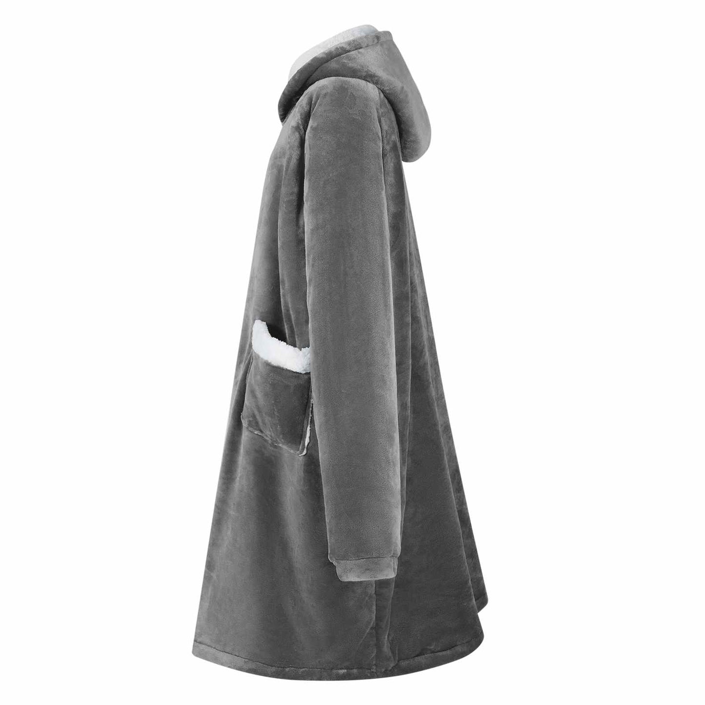 Felpa coperta Grigio scuro M Pile e Flanella