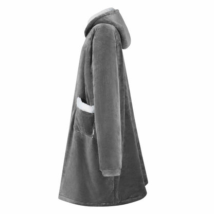 Felpa coperta Grigio scuro M Pile e Flanella