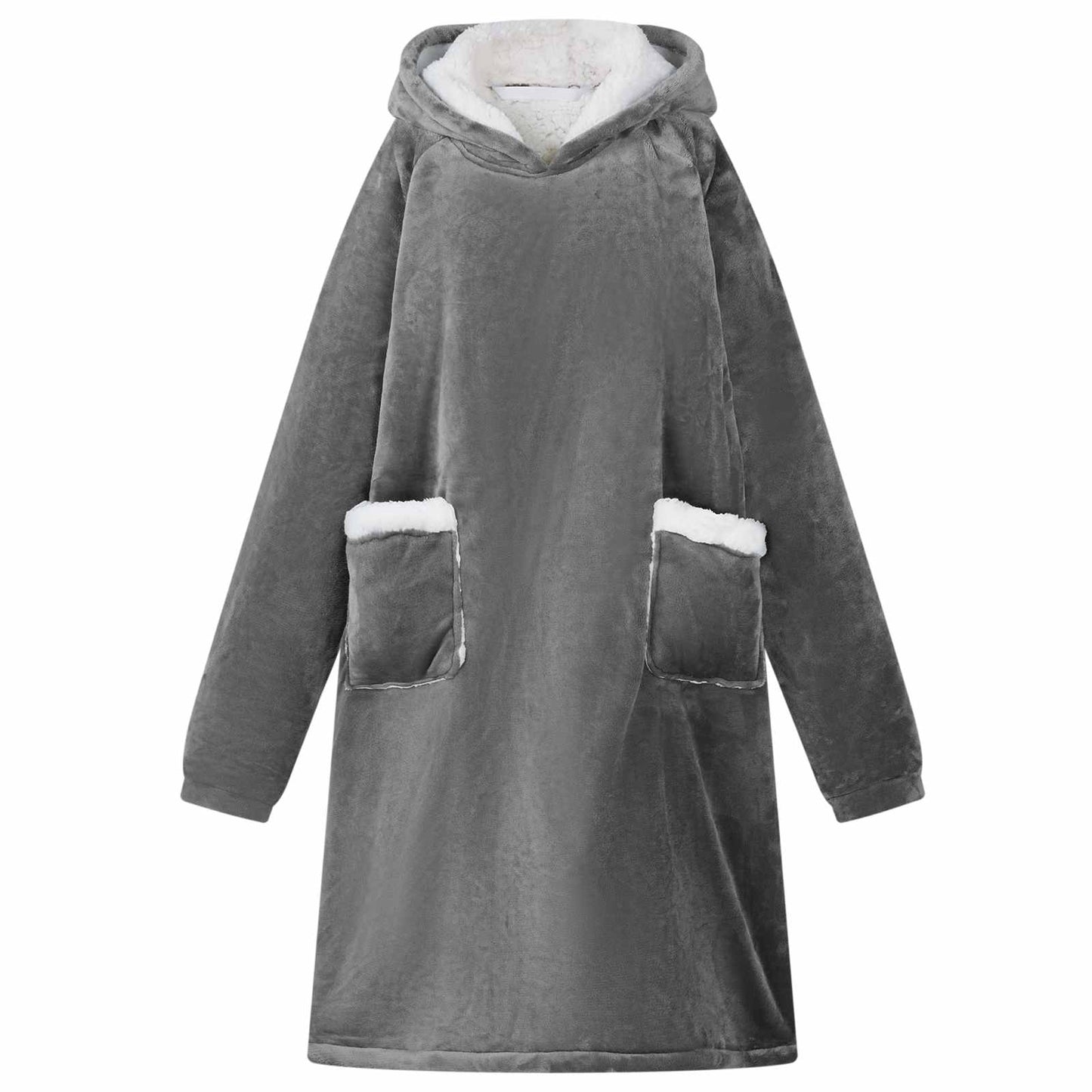 Felpa coperta Grigio scuro L Pile e Flanella