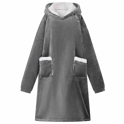 Felpa coperta Grigio scuro L Pile e Flanella