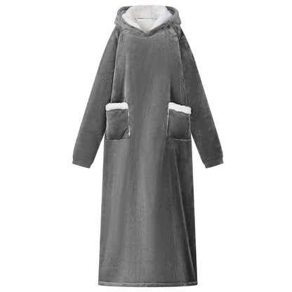 Felpa coperta Grigio scuro L Pile e Flanella