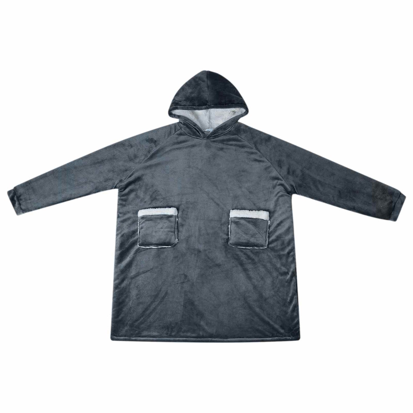 Felpa coperta Blu navy M Pile e Flanella