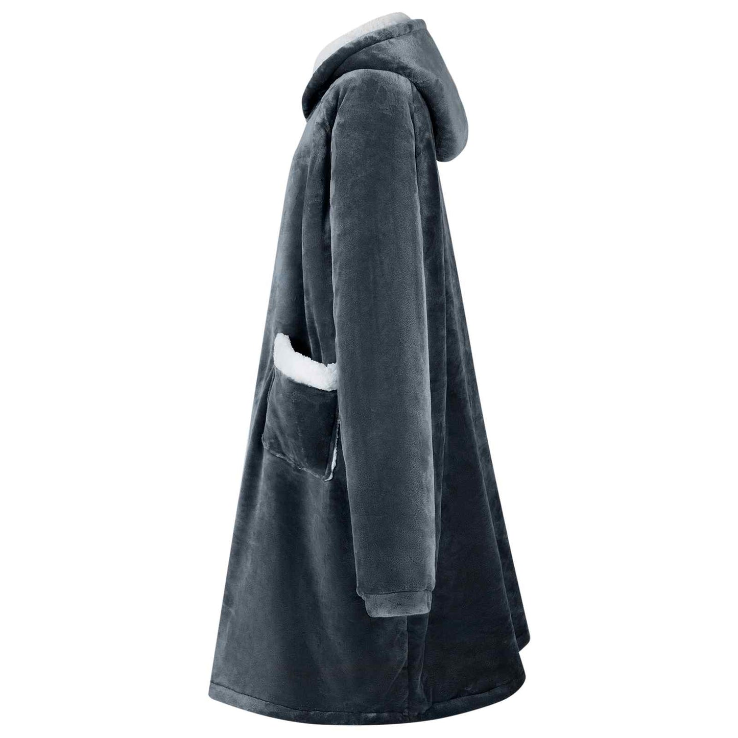 Felpa coperta Blu navy M Pile e Flanella