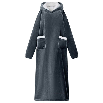 Felpa coperta Blu navy M Pile e Flanella