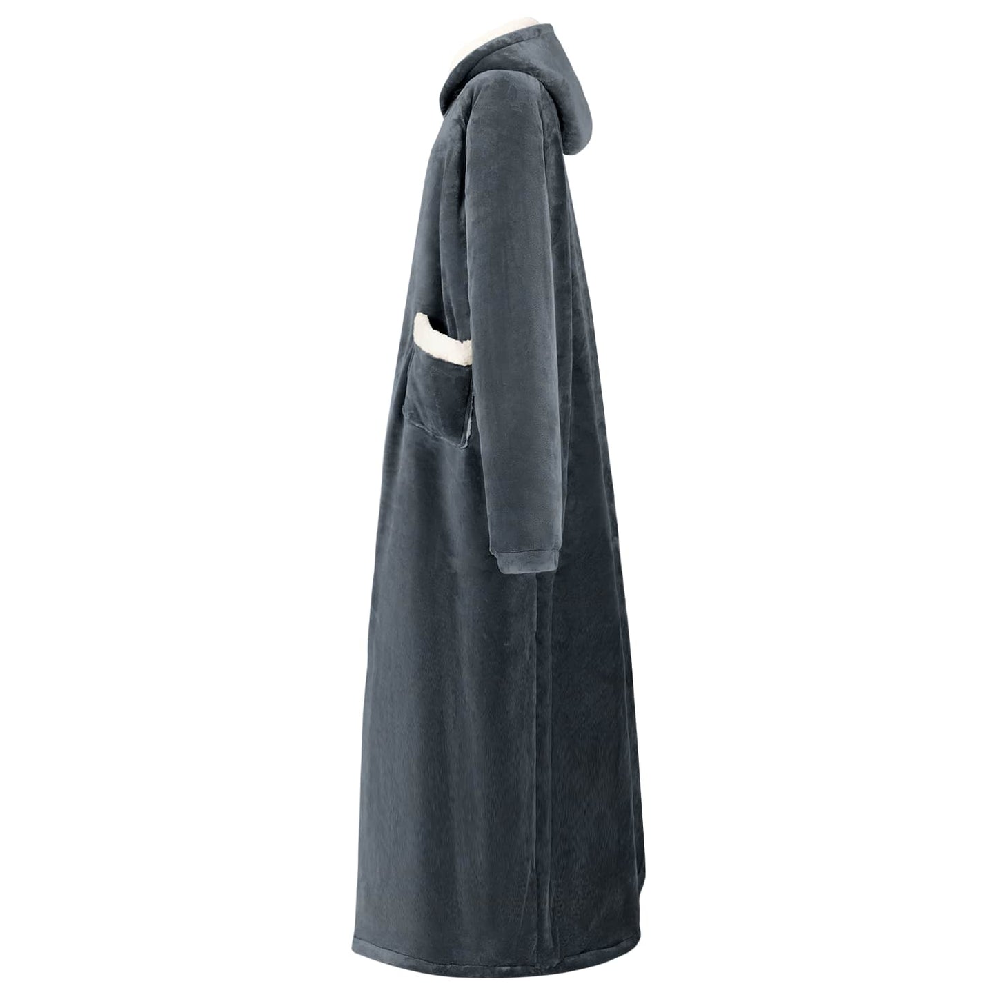 Felpa coperta Blu navy L Pile e Flanella