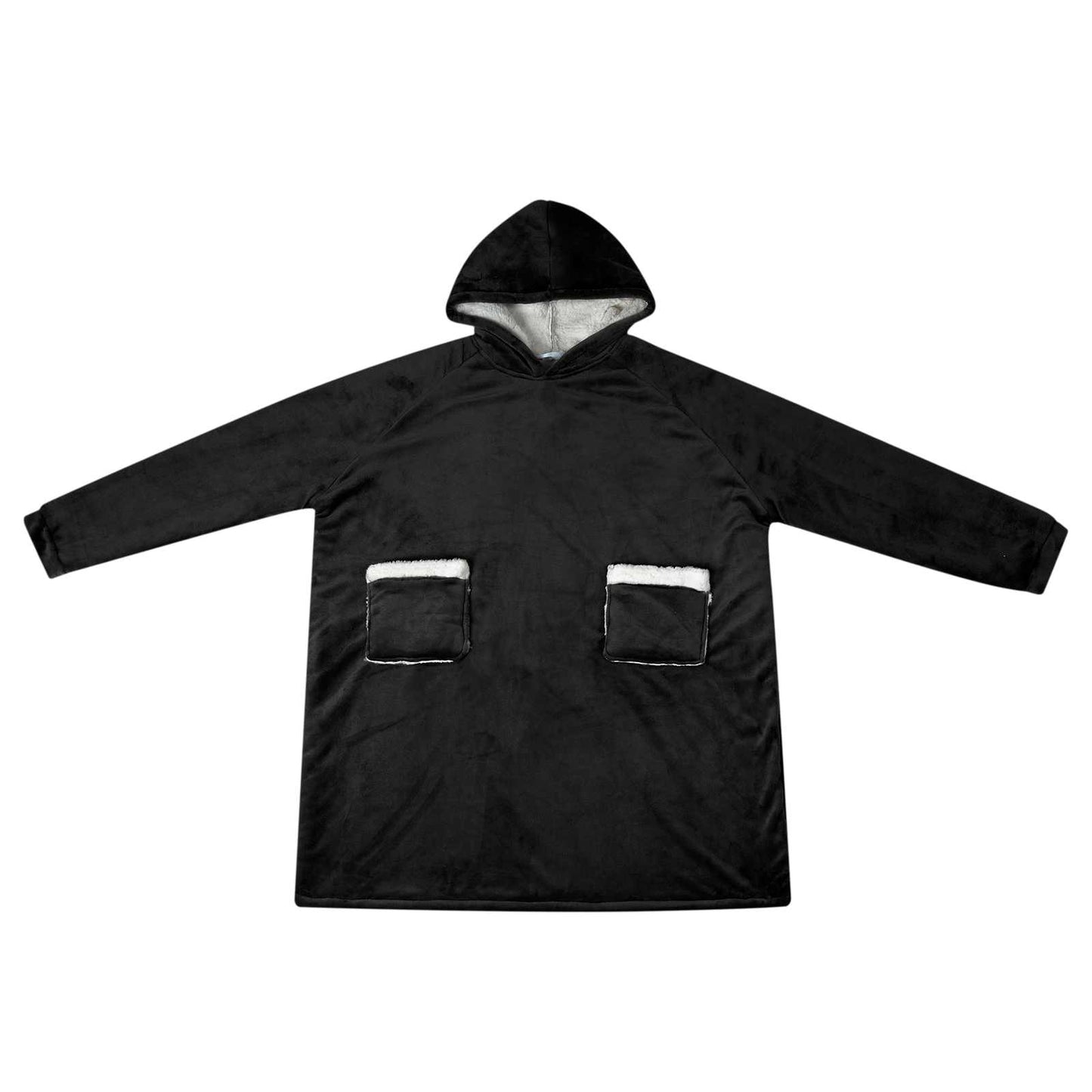 Felpa coperta Nero M Pile e Flanella