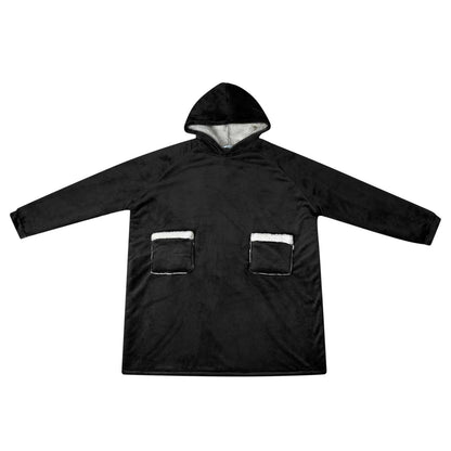 Felpa coperta Nero M Pile e Flanella