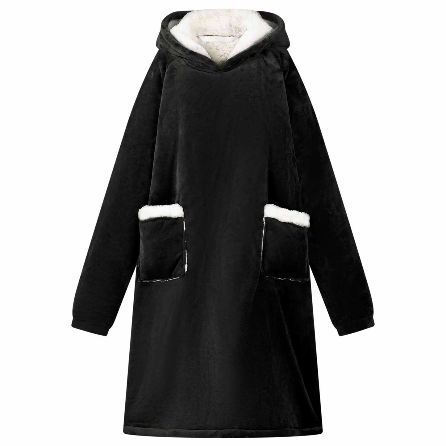 Felpa coperta Nero L Pile e Flanella